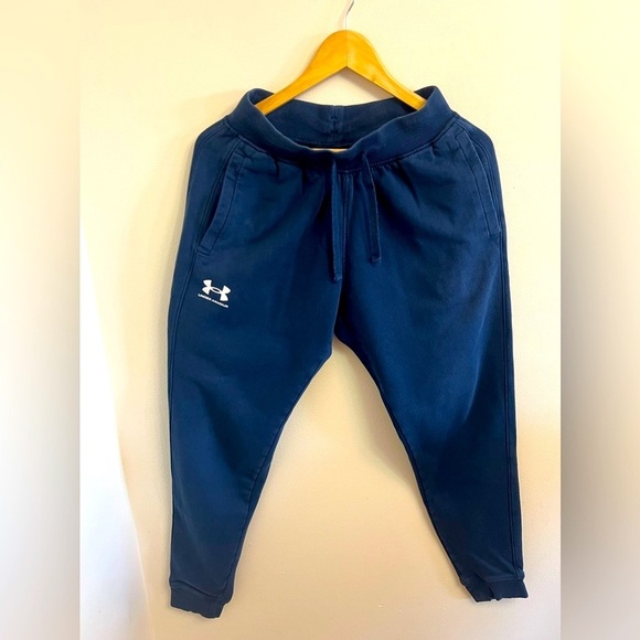 Under Armour Blue Joggers with Tapered Fit and Elastic Waistband - Picture 5 of 8